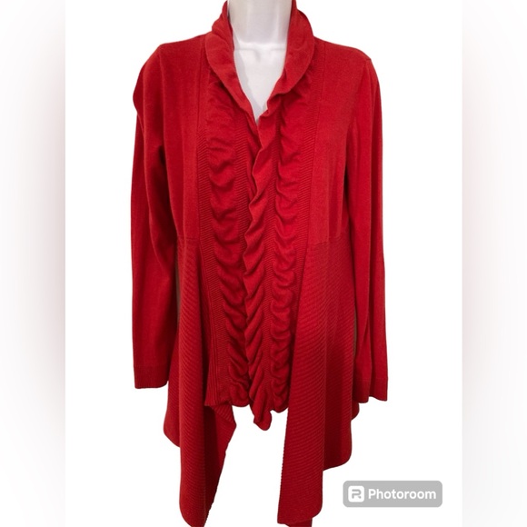 Inc concepts Ruffled Cardigan Size Large - Picture 1 of 3